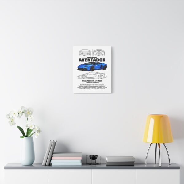 Lamborghini Aventador Wall Art, Stretched Canvas Print, Car Enthusiast Decor, Unique Gift for Him, Automotive Artwork - Image 3