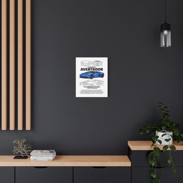 Lamborghini Aventador Wall Art, Stretched Canvas Print, Car Enthusiast Decor, Unique Gift for Him, Automotive Artwork - Image 4