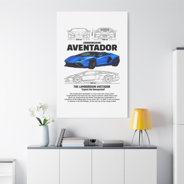 Lamborghini Aventador Wall Art, Stretched Canvas Print, Car Enthusiast Decor, Unique Gift for Him, Automotive Artwork - Image 23
