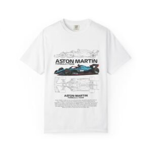 Aston Martin Formula 1 Unisex Garment-Dyed T-Shirt | Perfect for Racing Fans, Casual Wear, Gifts, Auto Shows, Birthdays