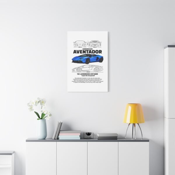 Lamborghini Aventador Wall Art, Stretched Canvas Print, Car Enthusiast Decor, Unique Gift for Him, Automotive Artwork - Image 11