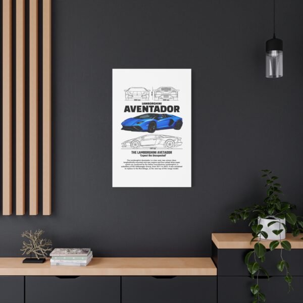 Lamborghini Aventador Wall Art, Stretched Canvas Print, Car Enthusiast Decor, Unique Gift for Him, Automotive Artwork - Image 12