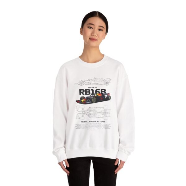 Racing-Inspired Crewneck Sweatshirt for Motorsports Fans, Cozy unisex sweatshirt, Perfect gift for race lovers, Vintage-style apparel, [...] - Image 4