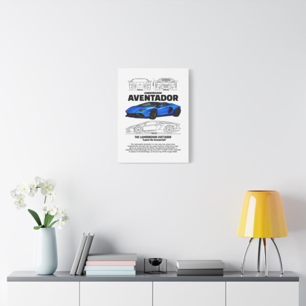 Lamborghini Aventador Wall Art, Stretched Canvas Print, Car Enthusiast Decor, Unique Gift for Him, Automotive Artwork - Image 7