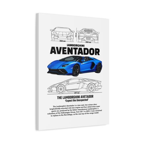 Lamborghini Aventador Wall Art, Stretched Canvas Print, Car Enthusiast Decor, Unique Gift for Him, Automotive Artwork - Image 6