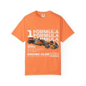 Racing Club Unisex Garment-Dyed T-Shirt, Formula 1 Fan Tee, Motorsport Apparel, Gift for Racing Enthusiasts, Sporty Casual Wear