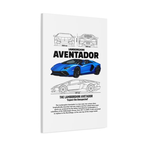 Lamborghini Aventador Wall Art, Stretched Canvas Print, Car Enthusiast Decor, Unique Gift for Him, Automotive Artwork - Image 10
