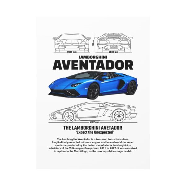 Lamborghini Aventador Wall Art, Stretched Canvas Print, Car Enthusiast Decor, Unique Gift for Him, Automotive Artwork - Image 17