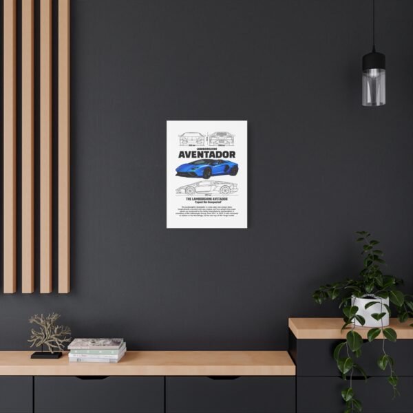 Lamborghini Aventador Wall Art, Stretched Canvas Print, Car Enthusiast Decor, Unique Gift for Him, Automotive Artwork - Image 8