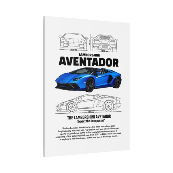 Lamborghini Aventador Wall Art, Stretched Canvas Print, Car Enthusiast Decor, Unique Gift for Him, Automotive Artwork - Image 18