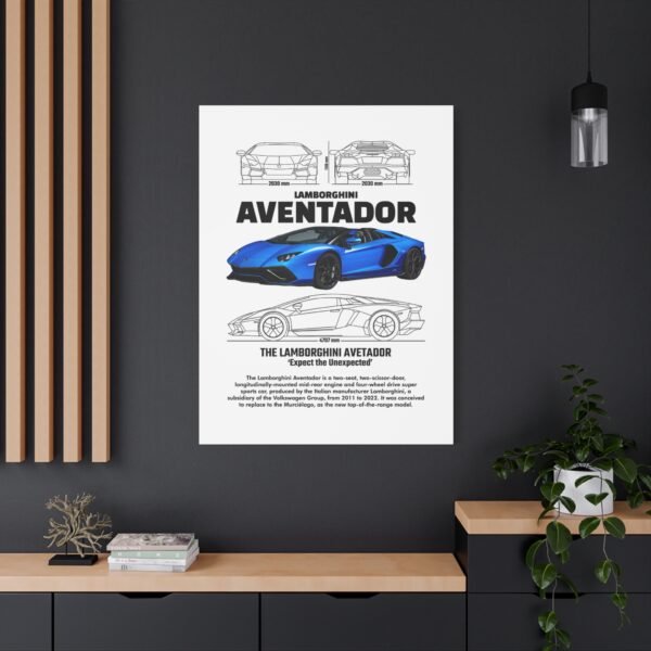 Lamborghini Aventador Wall Art, Stretched Canvas Print, Car Enthusiast Decor, Unique Gift for Him, Automotive Artwork - Image 20
